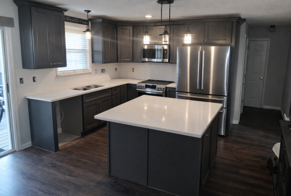 Kitchen cabinets + countertops